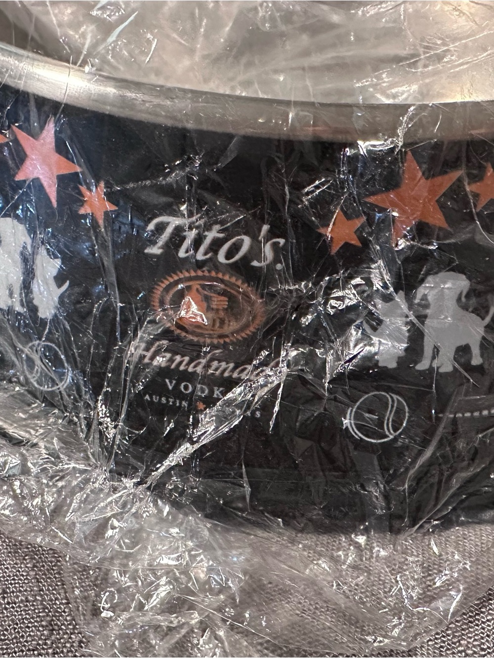 Tito's Handmade Vodka Black Dog bowl & Tee